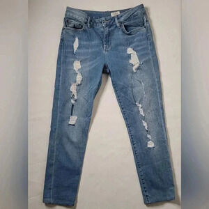 Gigi Hadid&Tommy hilfiger Colab Venice Denim Jeans 29/32 SkinnyMidrise Heathered
